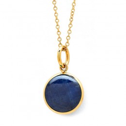 KALPATARU(SYNA) 18 karat yellow gold 10mm chakra sapphire (September) charm.