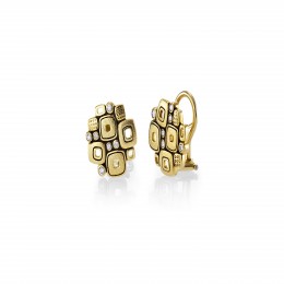 Alex Sepkus 18k Yellow Gold Diamond Earrings 