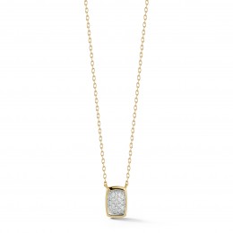 A & Furst Gaia 18k Yellow And White Gold Small Diamond Pendant Necklace 