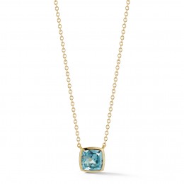 A & Furst Aquamarine Small Pendant Necklace