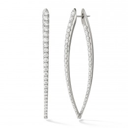 Melissa Kaye Christina 18k Gold And Pavé Earrings