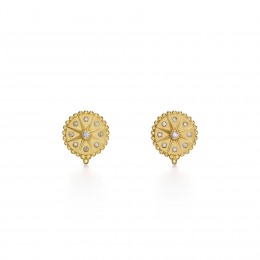 Temple St. Clair 18k Orbit Star Earrings 