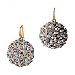 SYNA Cosmic Oxidized Silver Starry Night Earrings