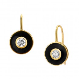 SYNA Cosmic Enamel Diamond Earrings