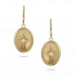 18k Yellow Gold Diamond Earring
