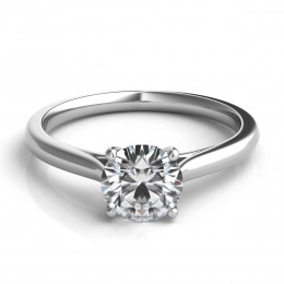 Platinum Solitaire Engagement Ring Setting 