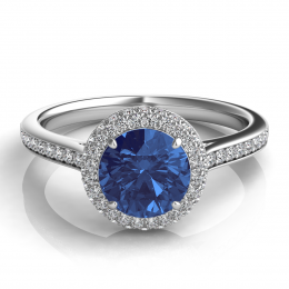 Platinum Semi Mount Engagement Ring 