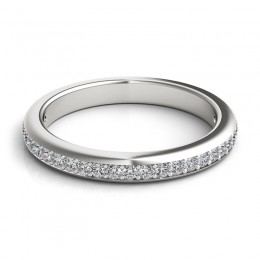 A Platinum Pave Wedding Band