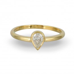 Doves 18k Yellow Gold Diamond Ring