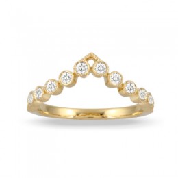 Doves 18k Yellow Gold Diamond Band
