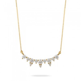 Doves Diamond 18k Yellow Gold And Diamond Necklace