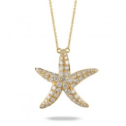 18K Yellow Gold Diamond Necklace