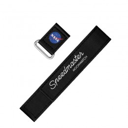 Omega 2-Piece Black Speedmaster Moonwatch Velcro? Strap