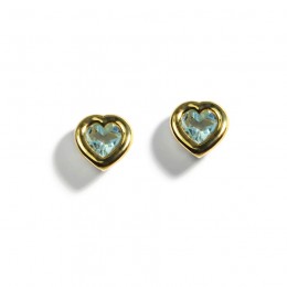 A & Furst Blue Topaz Stud Earrings 
