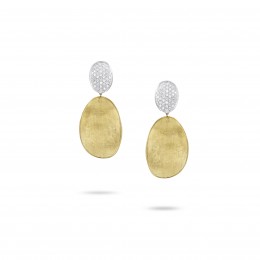 Marco Bicego 18k Yellow & White Gold Lunaria Diamond Earrings 