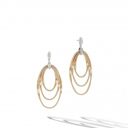 Marco Bicego Marrakech Onde Diamond Concentric Earrings