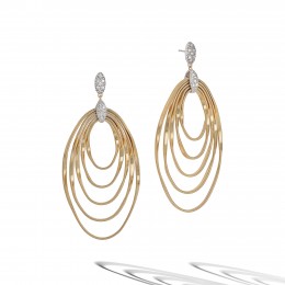 Marco Bicego 18k Yellow And White Gold Marrakech Onde Collection Earrings