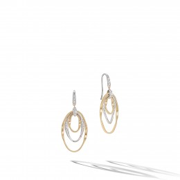 Marco Bicego 18k Yellow And White Gold Marrakech Onde Collection Earrings