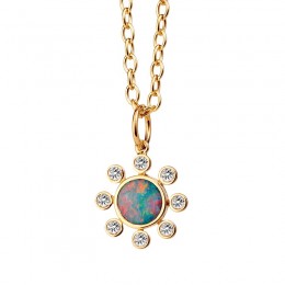 SYNA 18k Cosmic Diamond Pendant 