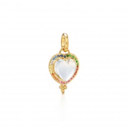 Temple St. Clair 18k Rainbow Heart Pendant 