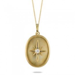 Doves 18k Yellow Gold Diamond Pendant 
