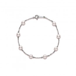 Mikimoto Akoya Pearl Chain Bracelet 