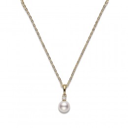 Mikimoto White South Sea Pearl and Diamond Earrings - MEQ10128NDXW