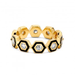 SYNA Hex Diamond Enamel Bands