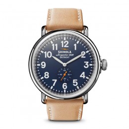 The Runwell Black Dial Tan Leather Men