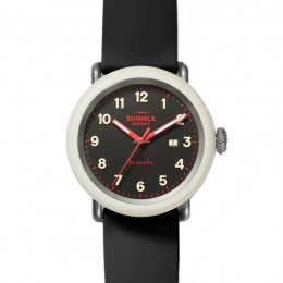 Detrola 43MM, Rubber Strap Watch