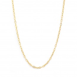 SYNA 18k Yellow Gold Thin Oval Link Chain