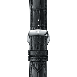 Tissot official black leather strap lugs 21 mm