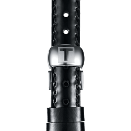 Tissot official black leather strap lugs 12 mm