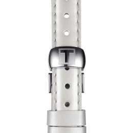 Tissot official white leather strap lugs 12 mm