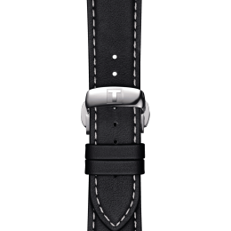 Tissot official black leather strap lugs 21 mm