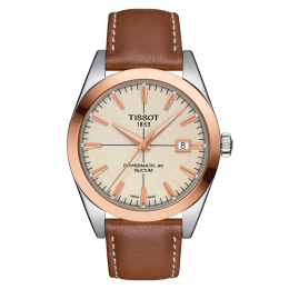 Tissot Gentleman Powermatic 80 Silicium Solid 18K Gold bezel