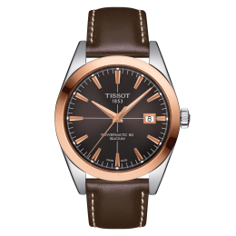 Tissot Gentleman Powermatic 80 Silicium Solid 18K Gold bezel
