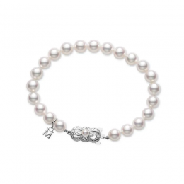 Mikimoto Strand Bracelet - White Gold Clasp