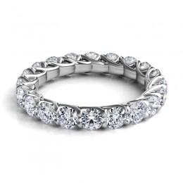 A Platinum Trellis Eternity Band