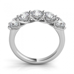 A Platinum Trellis Diamond Band 