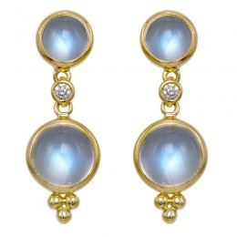 Temple St. Clair 18K Double Drop Earrings