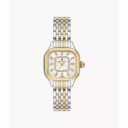 Meggie Two-Tone 18K Gold-Plated Diamond Dial Watch