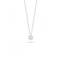 Roberto Coin 18Kt Gold Star Of David Pendant With Diamonds