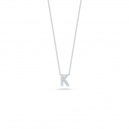 Roberto Coin Love Letter K Pendant With Diamonds