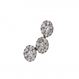 Damaso 18k White Gold Diamond Earrings