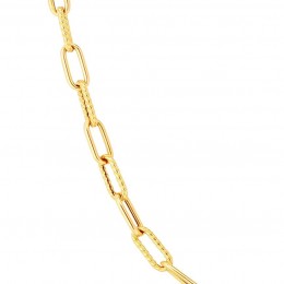 18k Gold Paperclip Chain Necklace