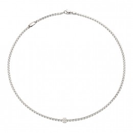 Fope Necklace With Black Diamonds