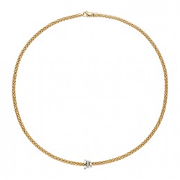 Fope 18k Yellow Gold Necklace With Diamonds
