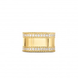 Roberto Coin 18Kt Gold Ring With Diamond Edges