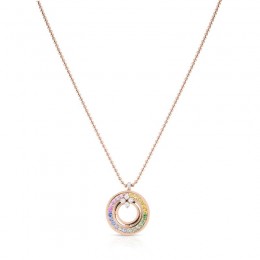 Roberto Coin 18KT Rose Gold Love in Verona Rainbow Necklace